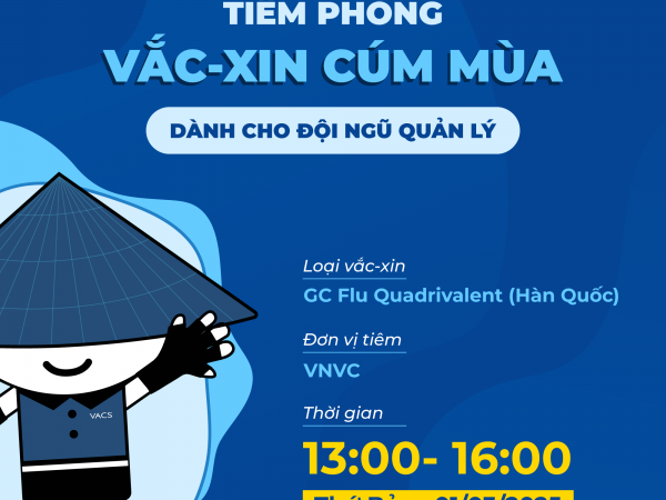 VACS TRIỂN KHAI TIÊM VẮC-XIN CÚM MÙA